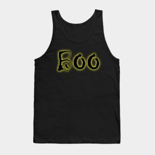 Glowing Yellow Neon Boo Tank Top